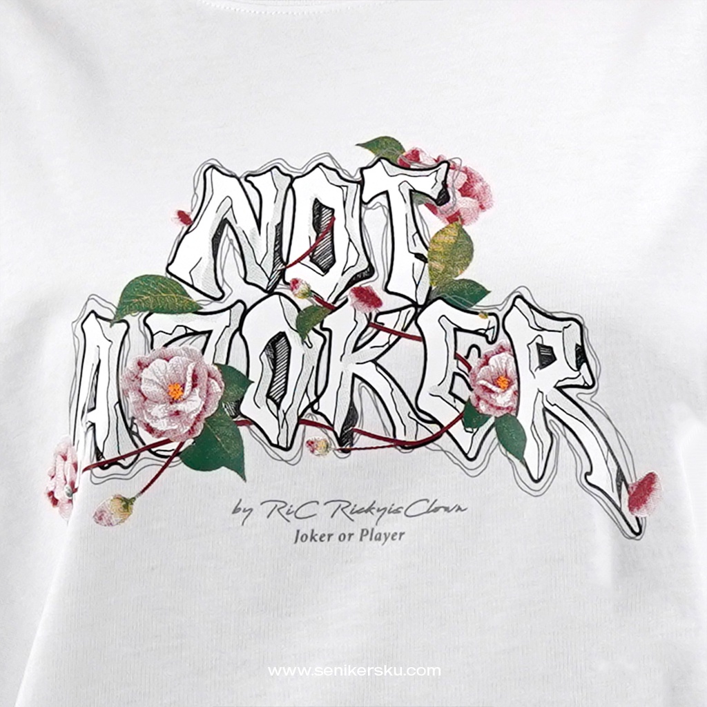 RIC Ricky Is Clown Not a Joker White Tee