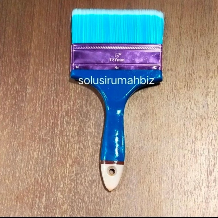 KUAS 5 GAGANG PVC SUPER PREMIUM SINTETIS SUPER HALUS PAINT BRUSH KUAT HALAL 5&quot; nylon 5&quot; tebal koas cat 5 inch nilon 12cm 125mm