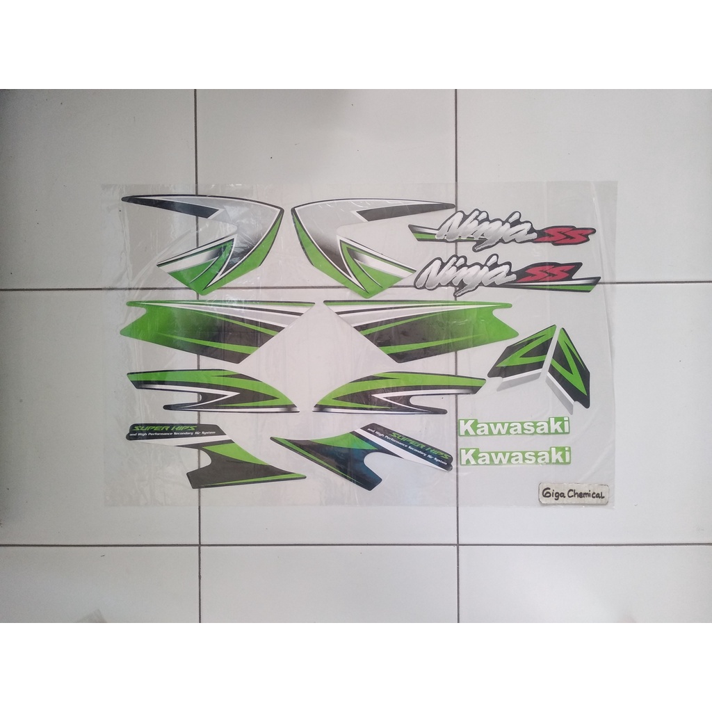 Striping Sticker Lis Kawasaki Ninja SS 2010 2011 Hijau