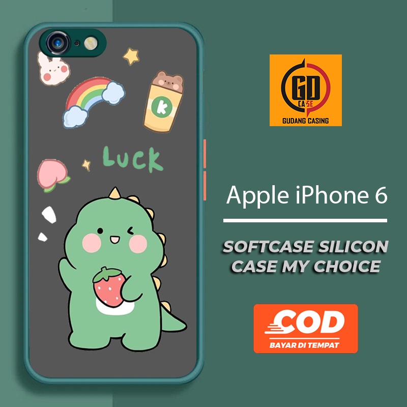 Case IPHONE 6 Case Hp IPHONE 6  Case Mychoice Gudang Casing [DINO] Casing Hp Aesthetic Kesing Hp Kar