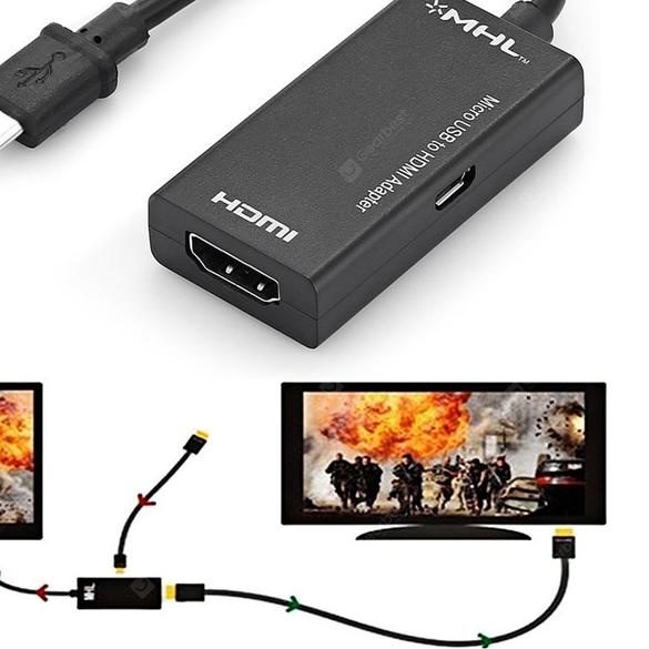 Kabel MHL Micro USB to HDMI + 11P MHL Converter
