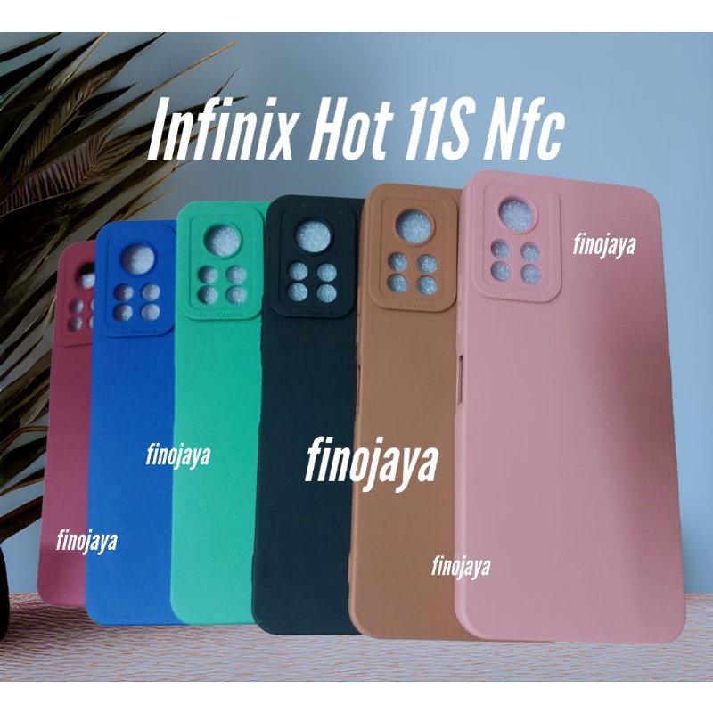 Case Macaron Infinix Hot 11S NFC Silikon Casing Selicon Softcase Pelindung Pro Camera