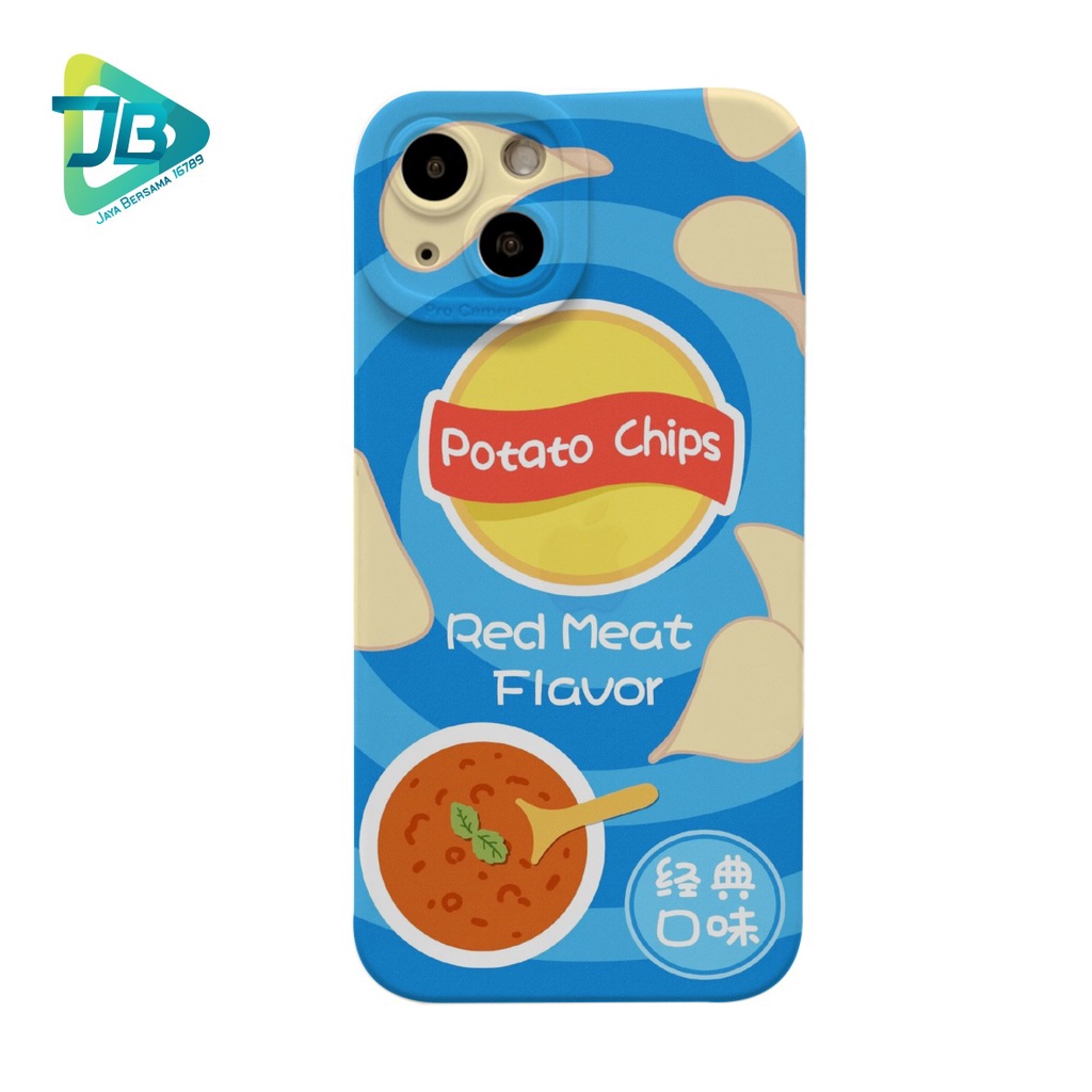 CUSTOM CASE SOFTCASE SILIKON PROCAMERA POTATO CHIPS CUSTOM OPPO REALME VIVO XIAOMI SAMSUNG INFINIX IPHONE FOR ALL TYPE JB6229