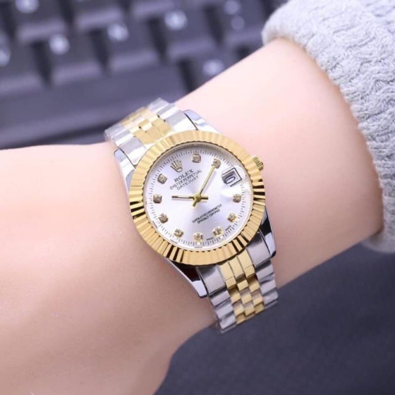 Jam Tangan Wanita Kecil Terlaris/Jam Tangan Rantai Rolex5174/Fhasion Wanita Mewah Murah