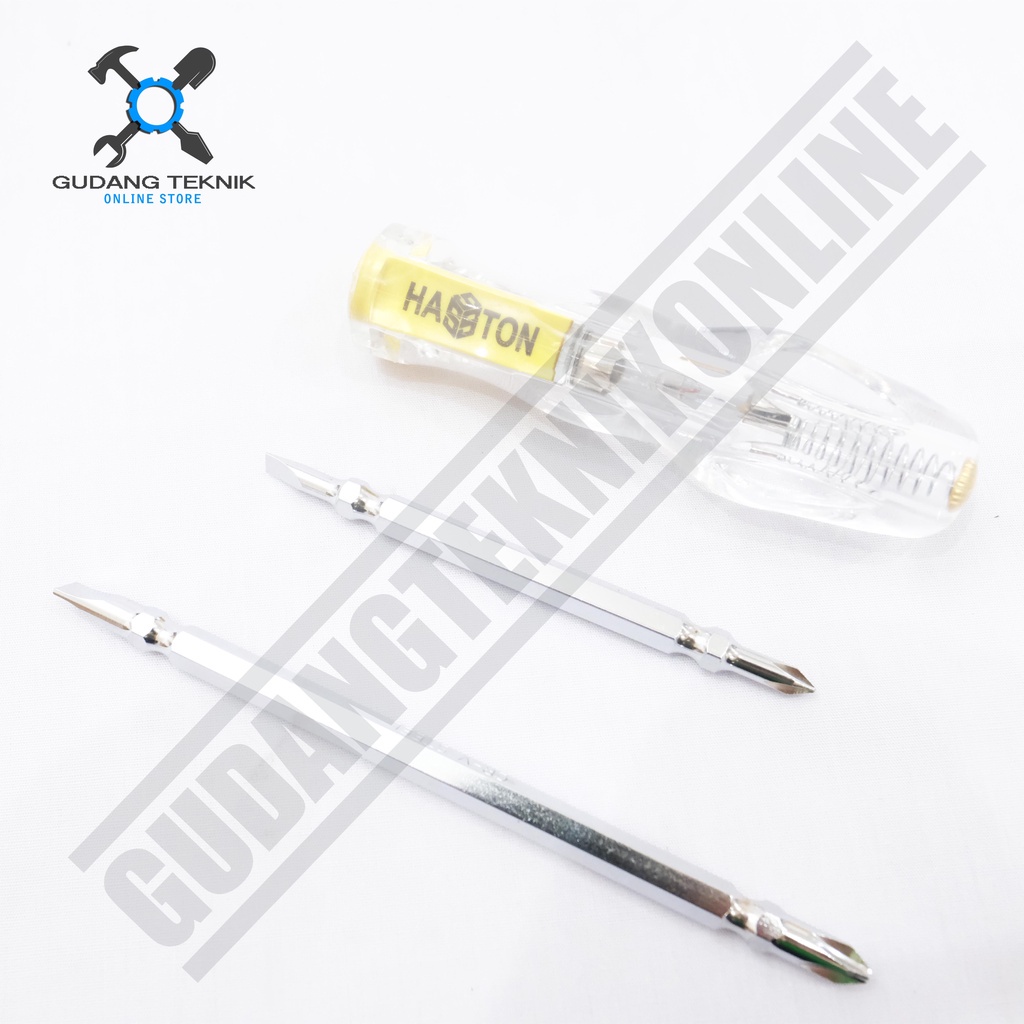 Tespen Obeng Bening Bolak Balik 2600-006 HASSTON PROHEX / Voltage Tester 4 Way 2600 006 HASSTON PROHEX