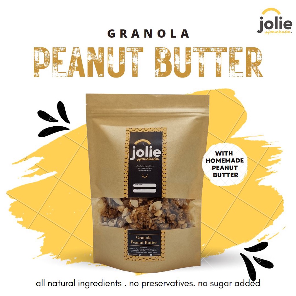 

Granola Peanut Butter by Jolie Homebake - Selai Kacang Homemade 100 gr