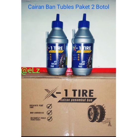 Cairan Ban Tubles Motor Mobil 350ml paket 2 Botol 100% Asli