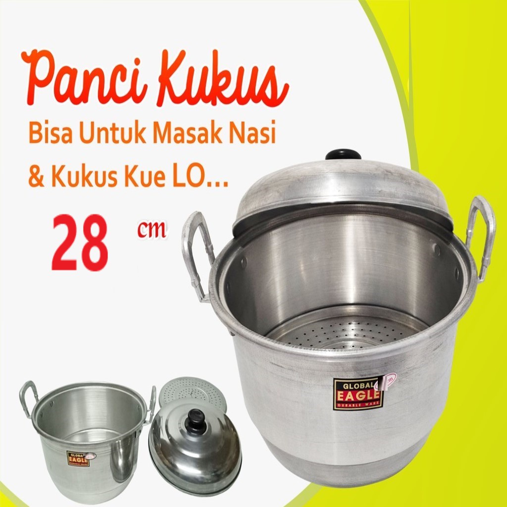 PANCI LANGSENG SG - PANCI DANDANG - PANCI KUKUS STEAMER UK. BESAR/KESIL/SEDANG cm GLOBAL EAGLE