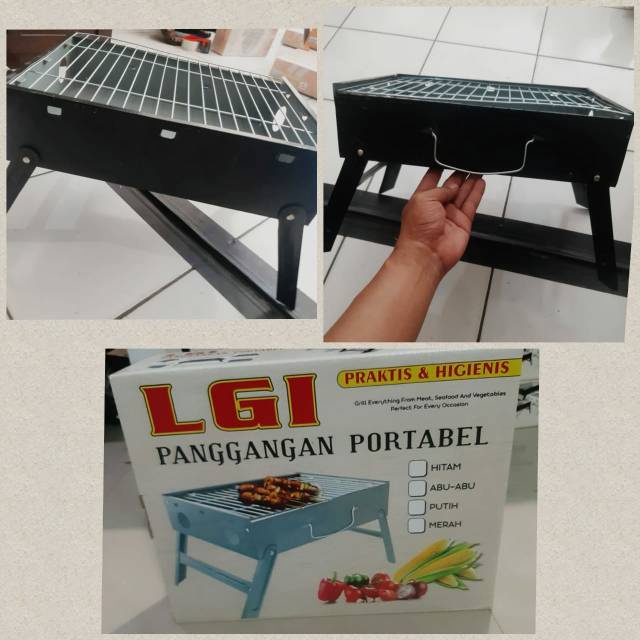 Alat Pemanggang Portable LGI / Panggangan Portable Bisa Lipat