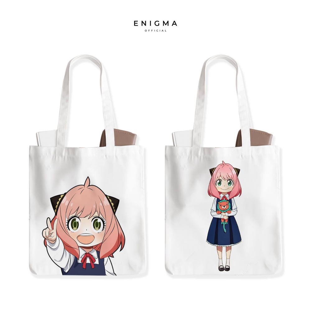 TERBARU TOTEBAG SPY FAMILY ANYA KANVAS TAS WANITA AESTHETIC ORIGINAL ENIGMA