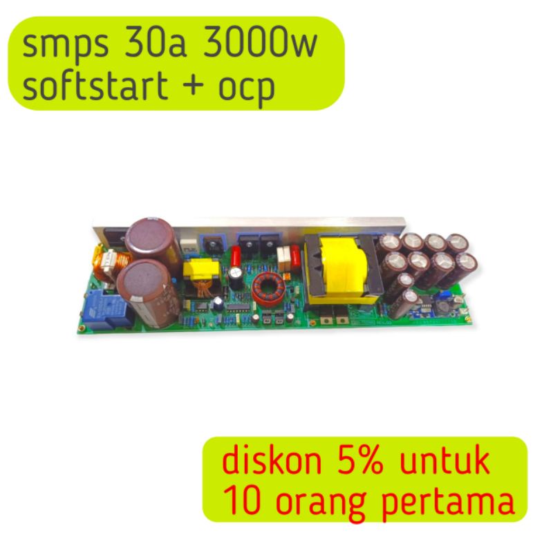 Jual power supply PSU smps hb ct 30A daya besar 3000watt 65-90volt