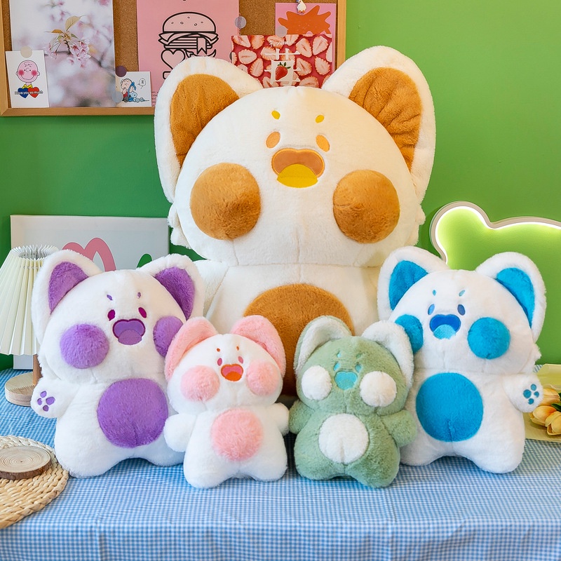 Mainan Boneka Stuffed Plush Kucing Kartun Anime Kawaii 35cm / 65cm Untuk Hadiah Natal / Ulang Tahun Anak Perempuan