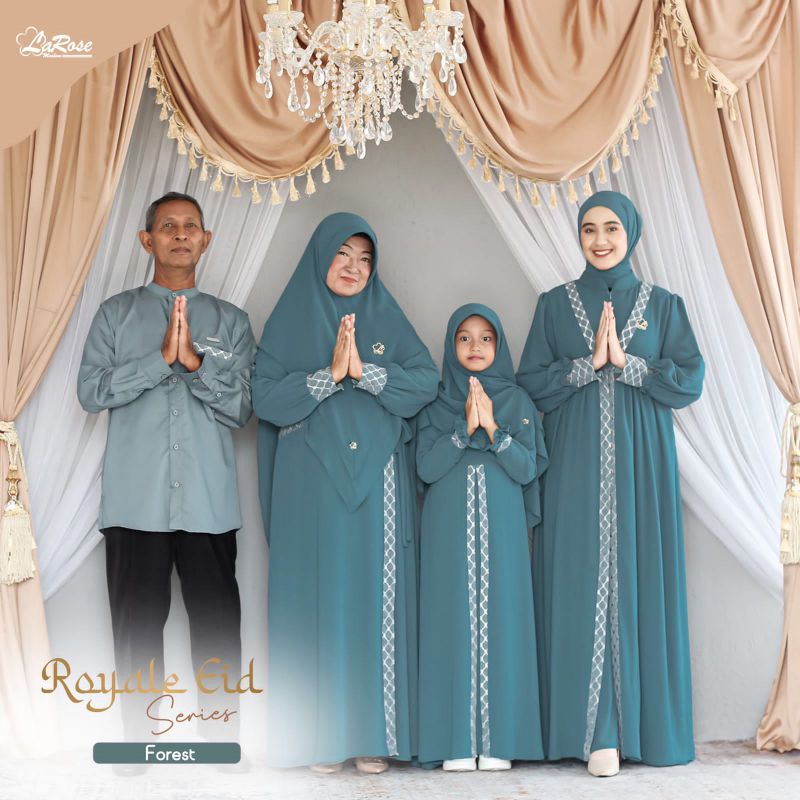 Moslem Ori Couple Sarimbit Family Set Royale Eid Series By Larose Moslem (Open PO)