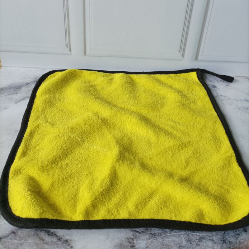 Kain Lap Microfiber Serbaguna Ukuran 30x30 Lap Mobil Motor Dua Sisi