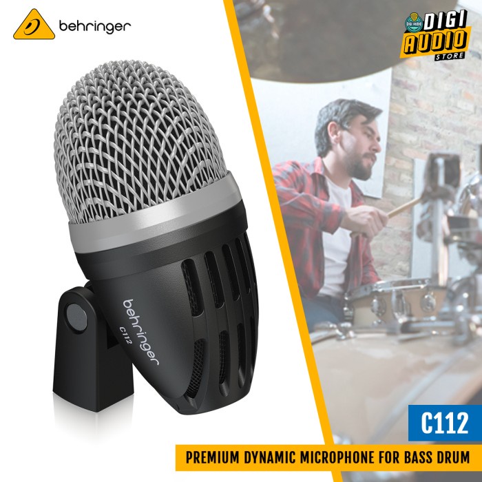 Microphone Bass Drum Behringer C112 Premium Dynamic Mic Kick Bass Drum #Original