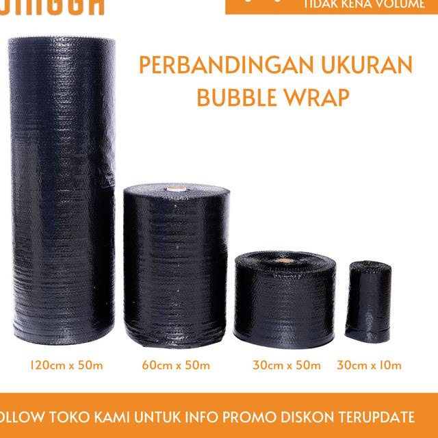 

Bubble Wrap Hitam (60cm x 50m)