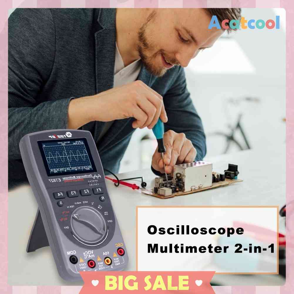 Oscilloscope Digital 6000Counts Multimeter Dioda Deteksi Tegangan LCR PWM Out