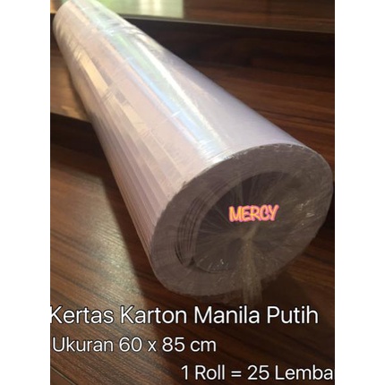 

TERMURAH Kertas Karton Manila Putih (1 roll = 25 lembar)