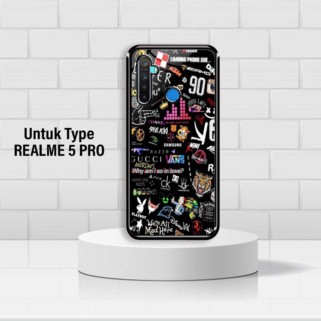 Case Realme 5 Pro - Hardcase Fullprint - Case Premium - Case Kilau - Untung Case 2 - Gambar Stickers - Casing Realme 5 Pro - Silikon Realme 5 Pro - Case Realme 5 Pro Terbaru - Fashion Case - Pelindung Back Phone -