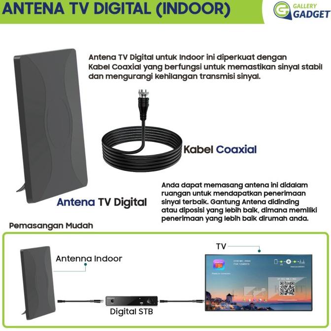 Set Top Box Matrix Apple Dvb2Ip Stb Antena Tv Digital Wifi Hitam