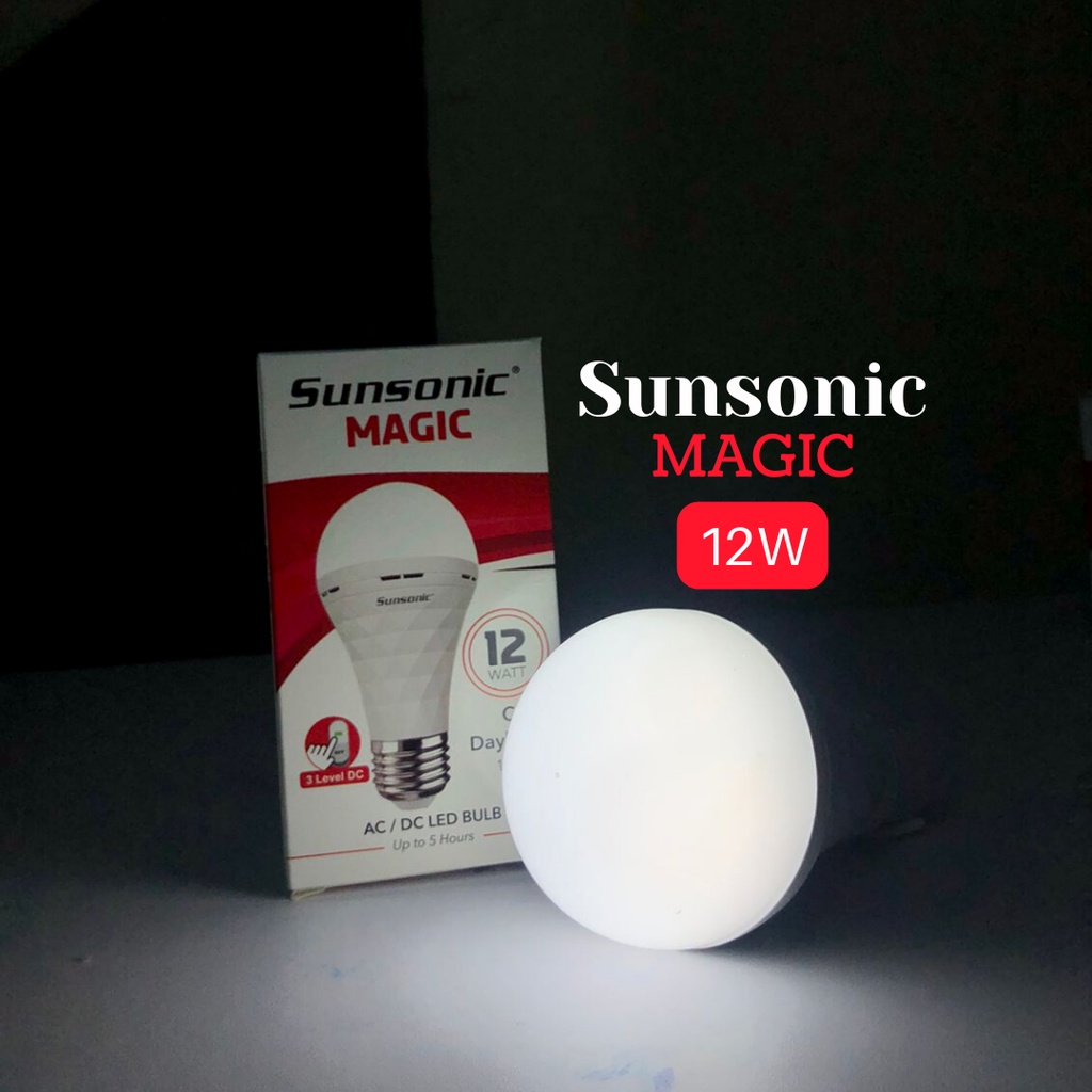 Sunsonic Magic Emergency Rechargeable Lamp 7W / 9W / 12W / 18W Lampu Emergency Otomatis