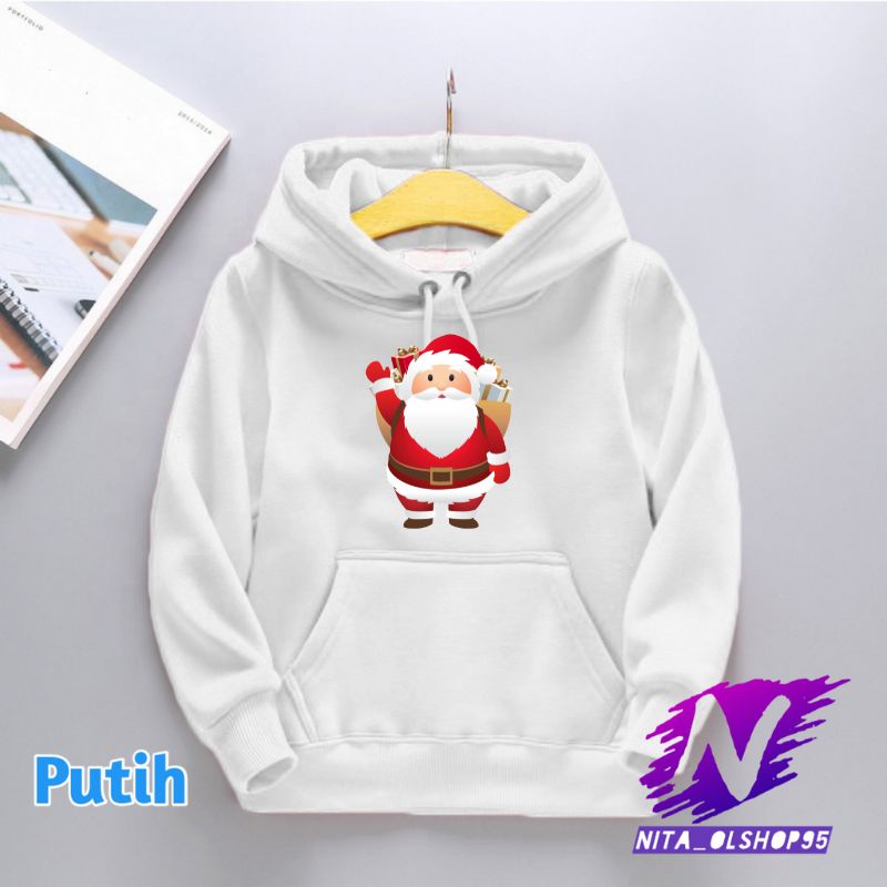 hoodie anak sinterklas sweater anak natal tahun baru santa