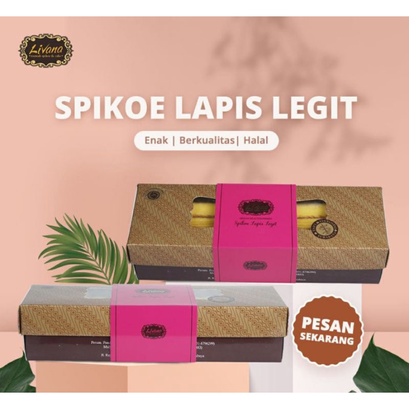 

Spikoe/Spiku/Lapis Legit/Original/Lapis Surabaya Dengan Resep Kuno/Moist & Termurah