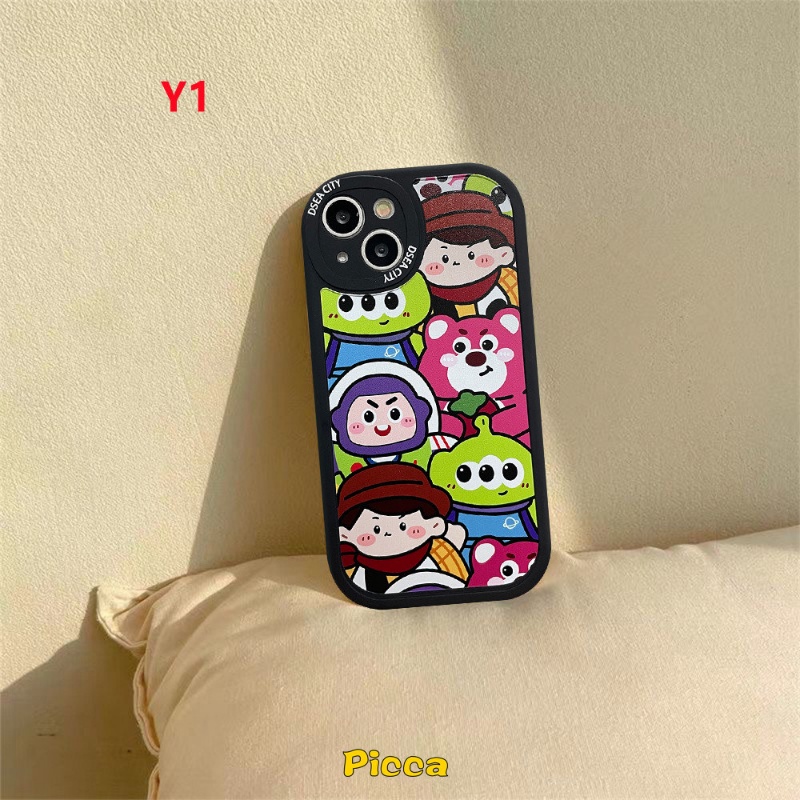 Soft Case TPU Motif Kartun Disney Toy Story Buzz Lightyear Losto Untuk IPhone 11 13 12 14 Pro MAX XR 7 8 6 6s 14 Plus X XS MAX SE 2020