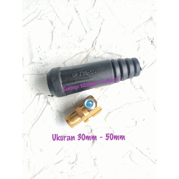 35 - 50 MM Welding Connector Konektor Kepala Kabel Las Male Jantan Besar