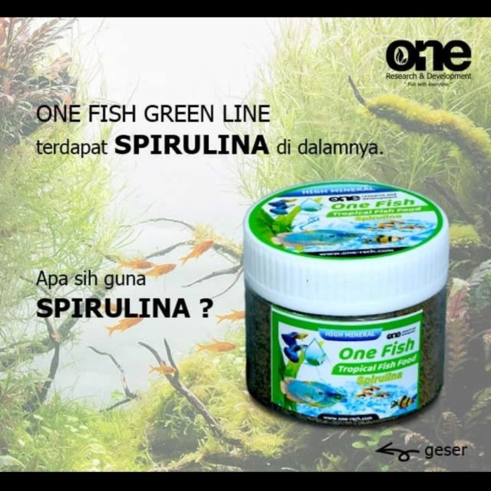 ONE FISH - Tropical Fish Food Pelet Ikan Hias Kecil Cupang Guppy Tetra