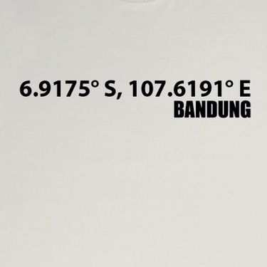 BaOng T Shirt Koordinat White / Kaos Bandung