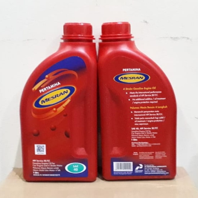 Oli Mesran SAE 40 1 Liter Mesin Motor Bebek 4Tak 1L