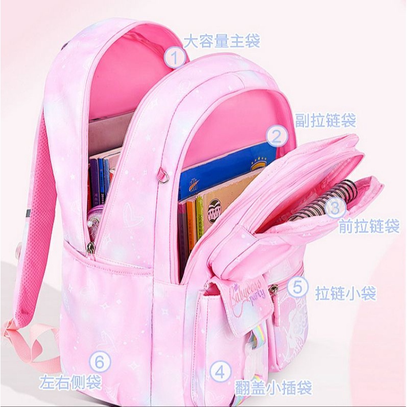 Tas Ransel Backpack Anak Sekolah SD Perempuan Princess