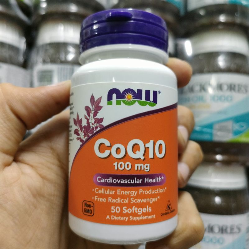 Now Foods COQ10 100Mg 50 softgel now coq