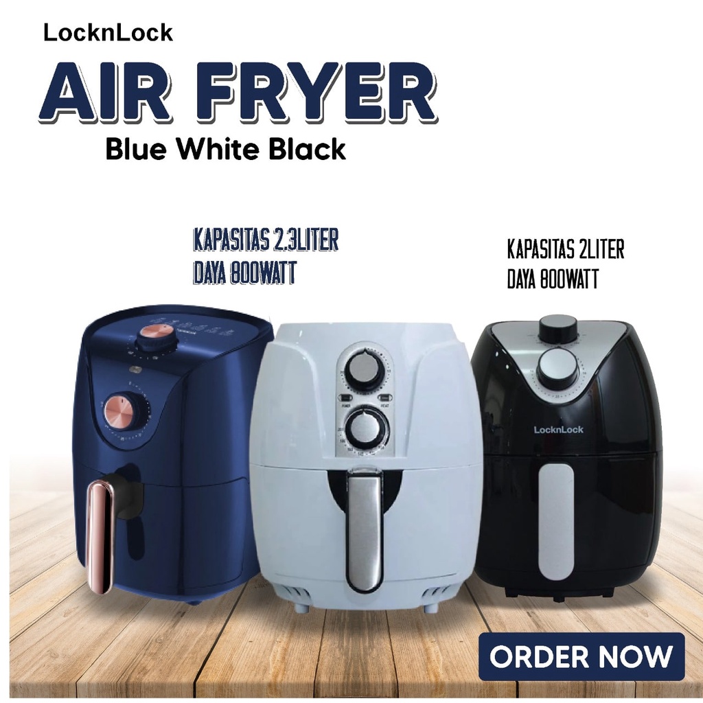 Jual Air Fryer Lock N Lock Biru Putih Hitam Shopee Indonesia