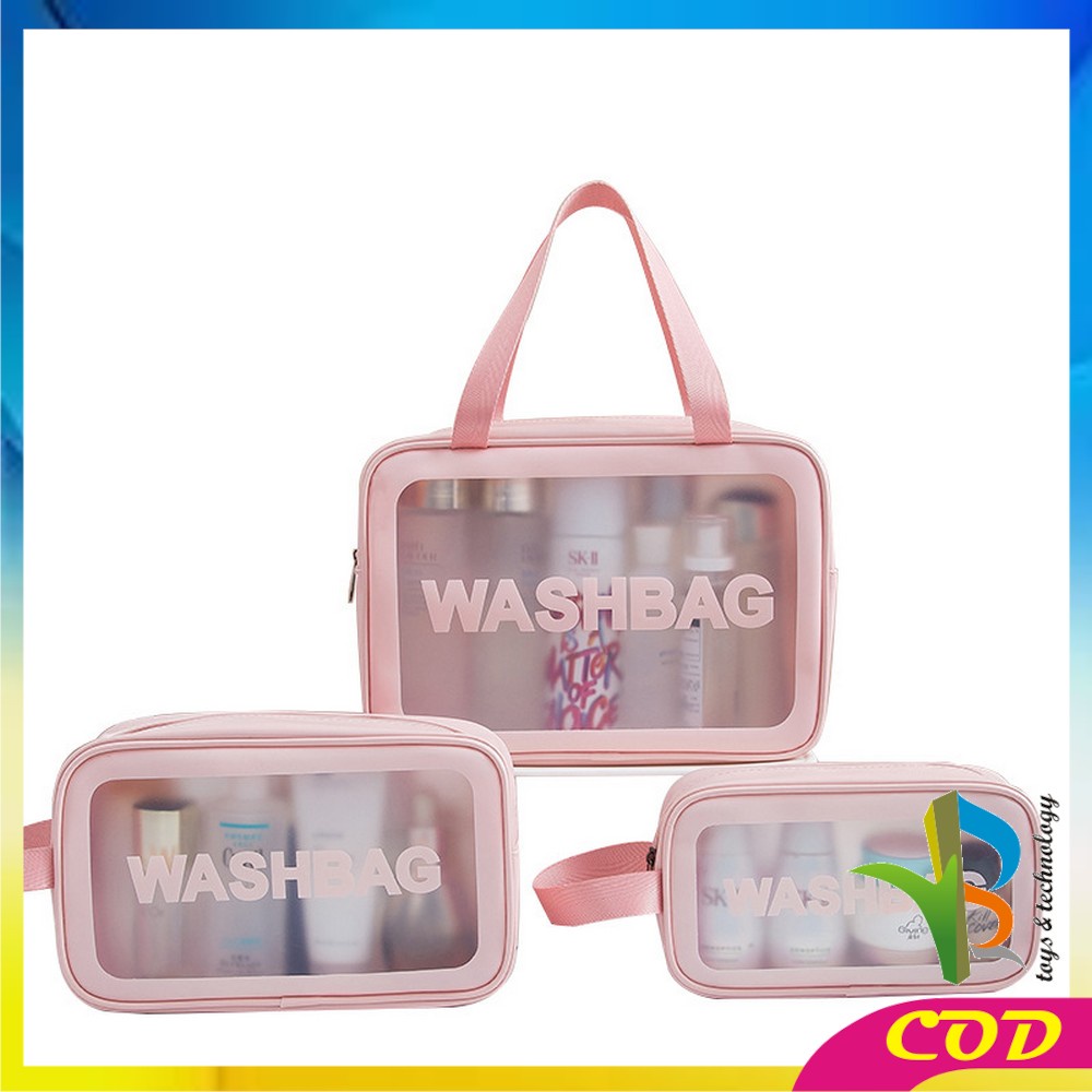 RB-T40 Tas WASHBAG Waterproof Pouch Travel Make Up Multifungsi / Tas Sabun Peralatan Mandi Traveling / Bag Organizer Tas Kosmetik Portable