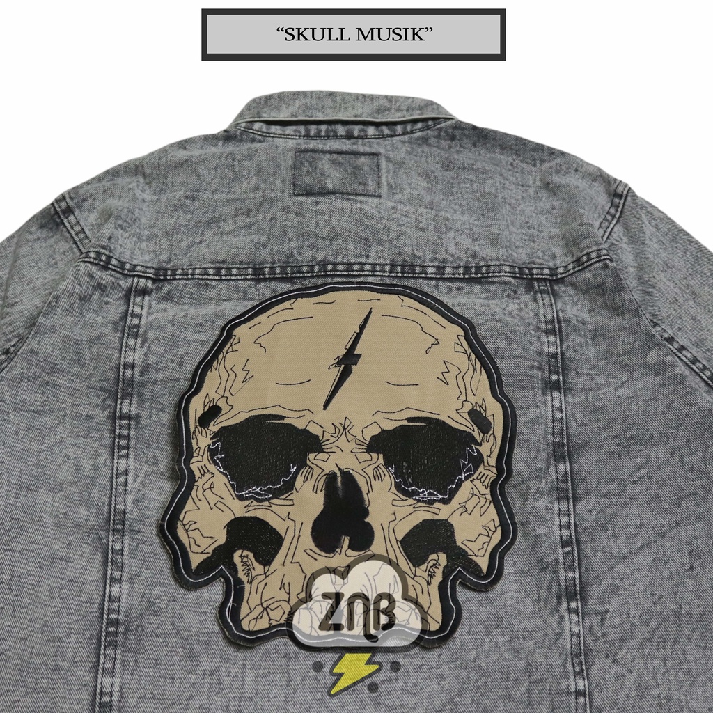 ZINBONS BACKPATCH BORDIR TEMPELAN JAKET PATCH MUSIK PATCH MOTO