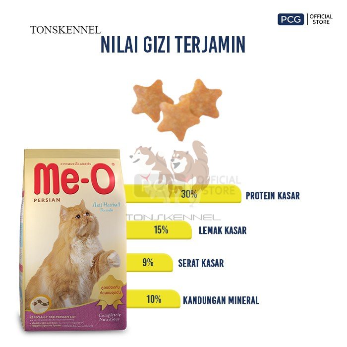 Me-O Dry Persian Cat Food 6.8 kg Meo Makanan Anak Kucing Anakan Dewasa