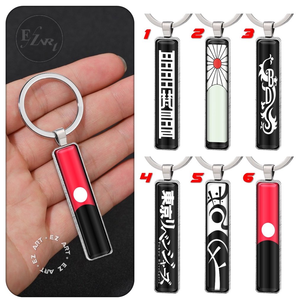 [EZArt] GANTUNGAN KUNCI GANCI ANIME TOKYO REVENGERS LIONTIN PERSEGI KACA CEMBUNG