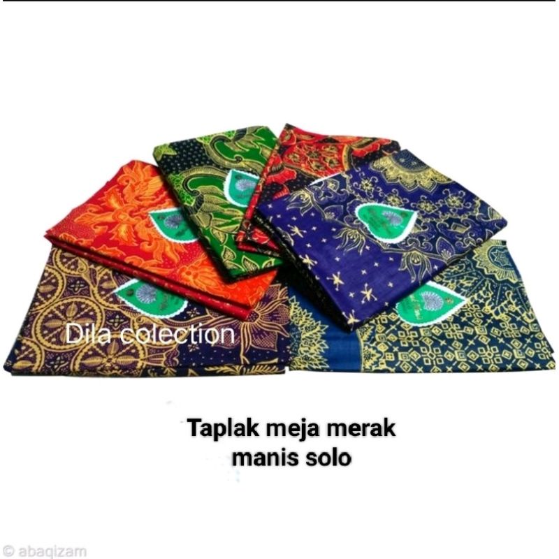 TAPLAK MEJA BATIK MERAK MANIS SOLO