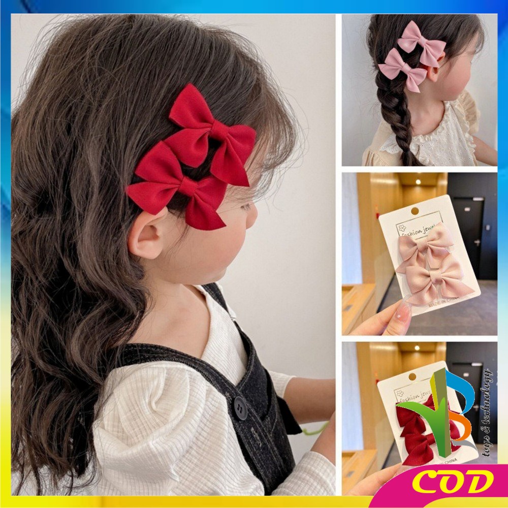 RB-C321 C322 Jepit Rambut Pita Anak 2IN1 Jepitan Rambut Anak Perempuan / Jepit Rambut Princess - Jepitan Kuping Kucing / Jepitan Rambut Korea Anak / Hair Pin Korea