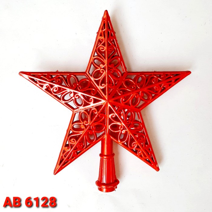 

Top Bintang Pohon Natal Gold Emas Hiasan Bintang Atas Christmas Tree - 15 CM AB-6128