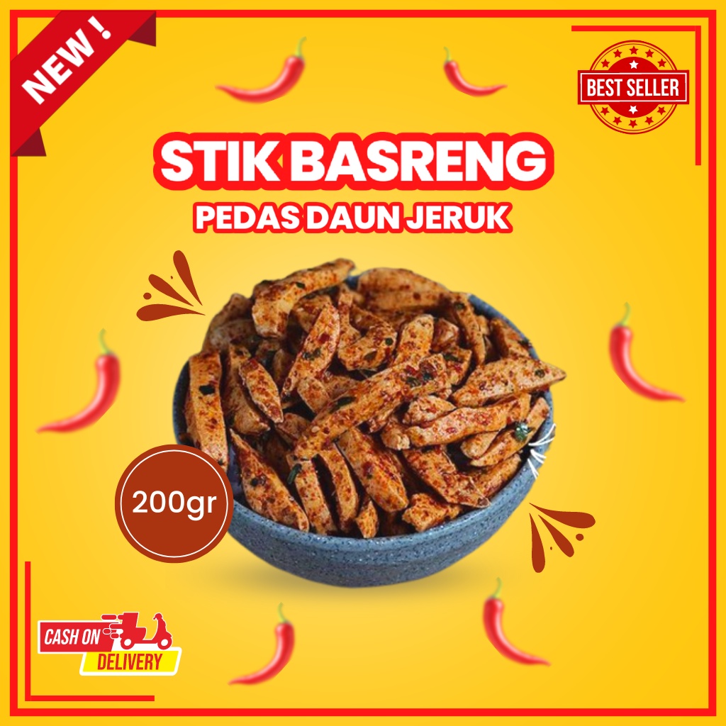 

Basreng Daun Jeruk Pedas Original Stik Basreng Pedas Bakso Goreng Cemilan Pedes Nampol Premium Best Quality Harga Terjangkau