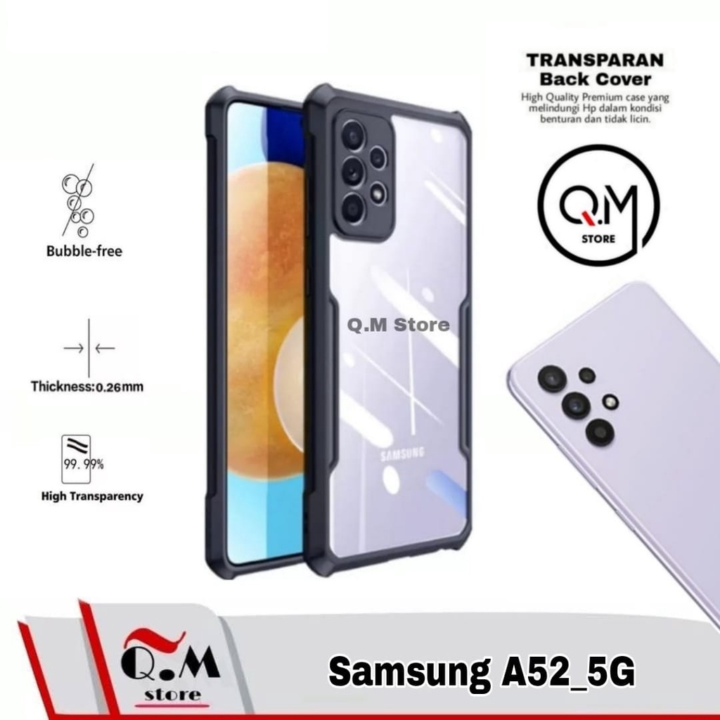 Case Samsung A52 5G Shockproof Transparent Armor Casing Pelindung Back Cover