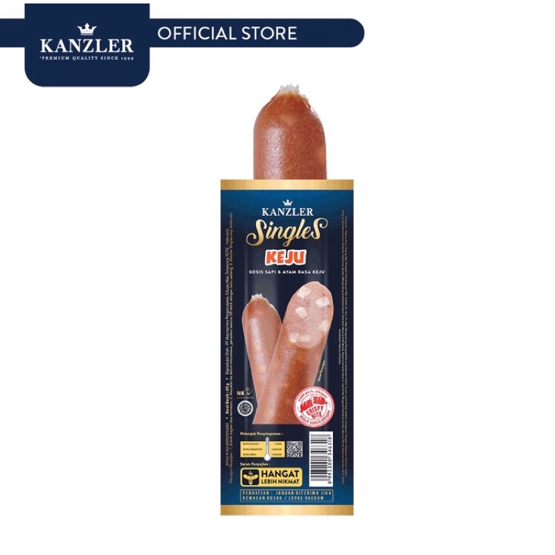 

Sosis Singles Kanzler Original/Keju