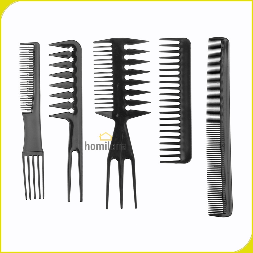 Sisir Rambut Salon Hair Comb 10 Set YS-254 Black