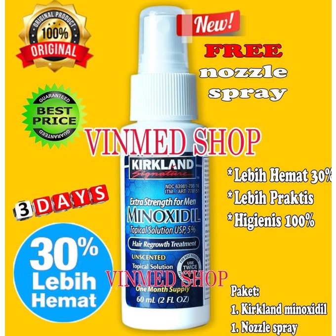 Minoxidil 5% NEW with nozzle spray