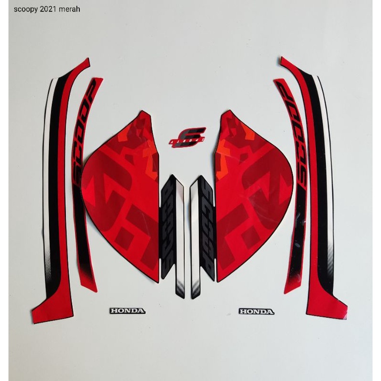 STRIPING ORI HONDA SCOOPY TH 2021