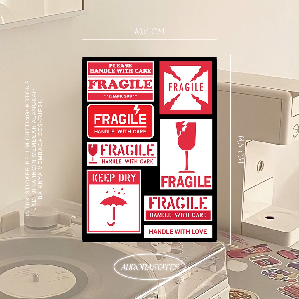 

STICKER FRAGILE | STICKER OLSHOP | STICKER ANTI PECAH