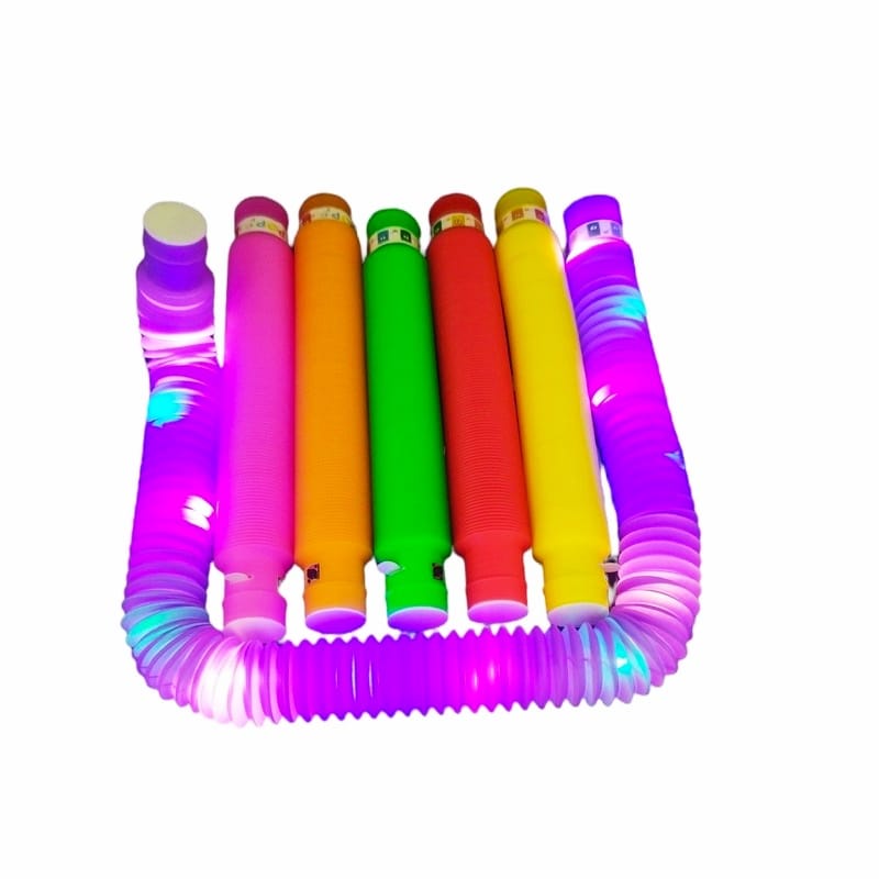 [MSTR] Mainan Viral CEV Light Up Pop Tubes Pipes / Mainan Anak LED Fidget Toys Viral